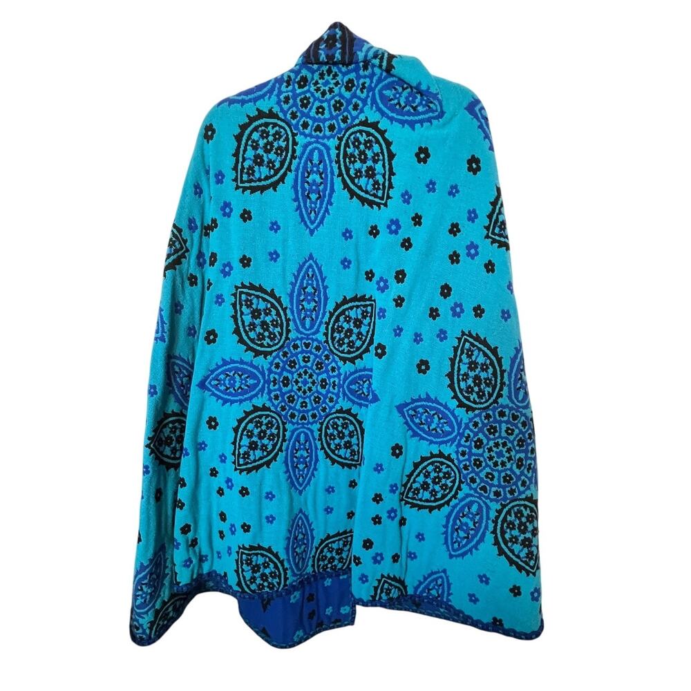 #1010 24WM | Arvi Vintage Tapestry Poncho Cape Shawl  One Size - Picture 2 of 9